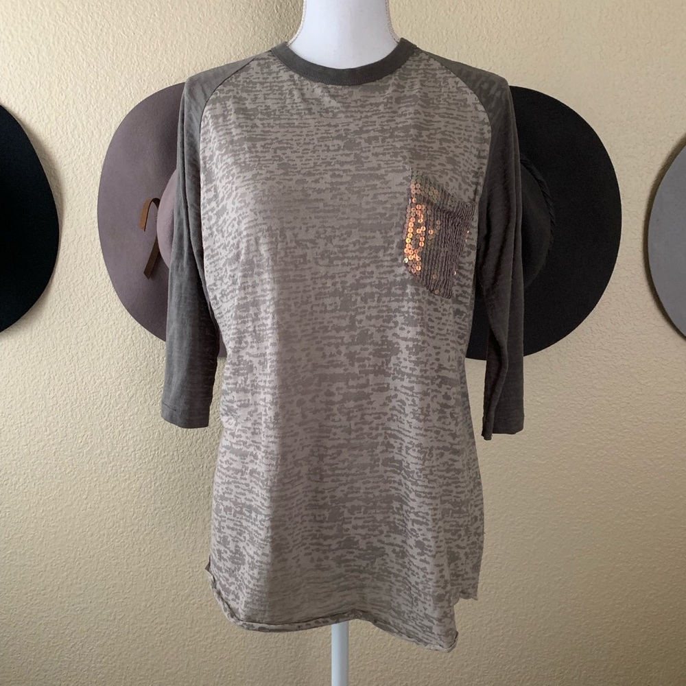 Son of John Sequin Pocket Baseball Tee